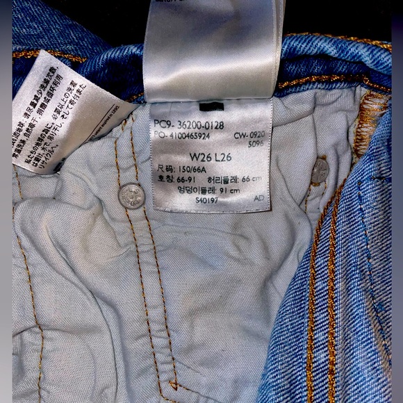 Womens Levi’s straight leg ankle jeans, size W26 L26 - Picture 4 of 4